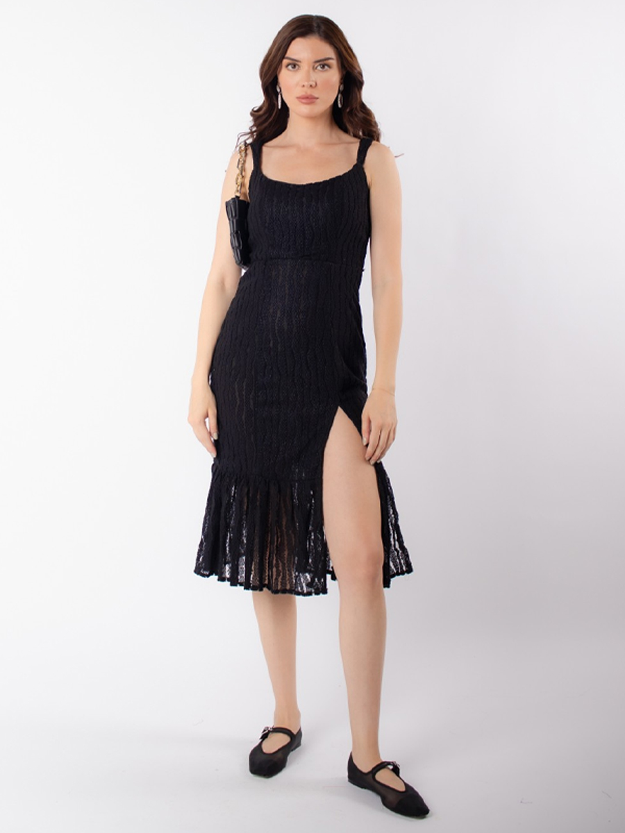 Simple slit cut dress