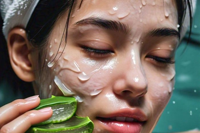 get glow and hydration on your skin apply aloe vera gel on your face after waking up in the morning