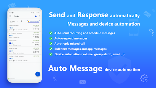 how use auto send sms with location feature