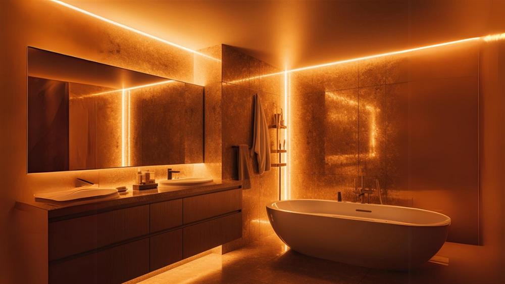 lighting in bathroom