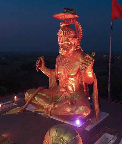 pitreshwar hanuman mandir laser show time