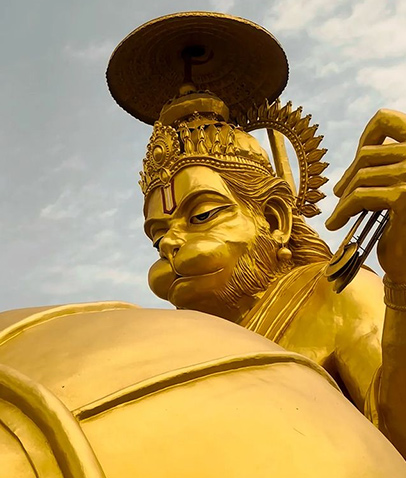 pitreshwar hanuman mandir laser show