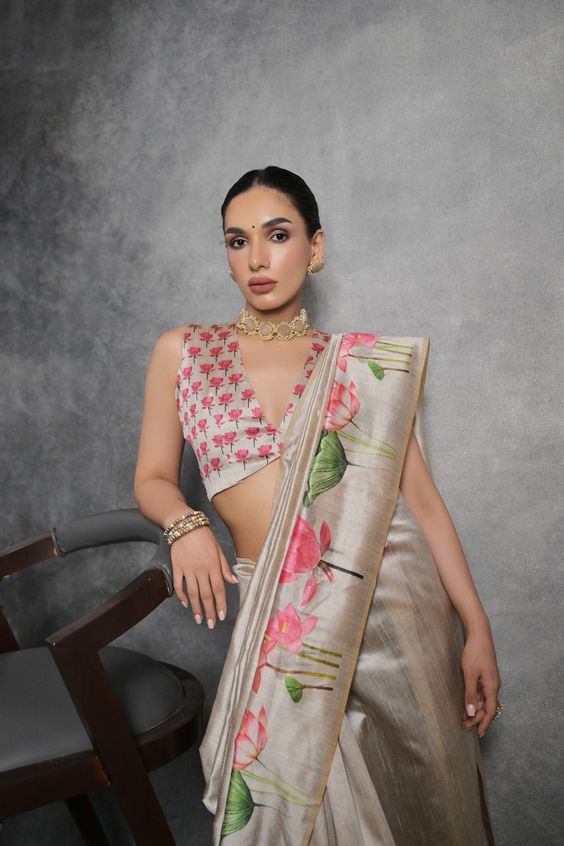 tussar silk Saree For Teacher's Day