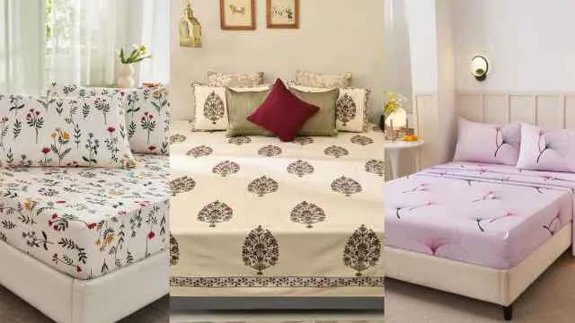 डबल बेड पर बिछाएं सुंदर कॉटन बेडशीट और पाएं आराम भरा एहसास!                                          