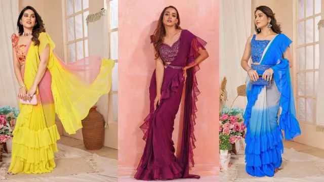 5 Best Ruffle Sarees For Women: Bring A Stylish Twist To Traditional Indian Wear