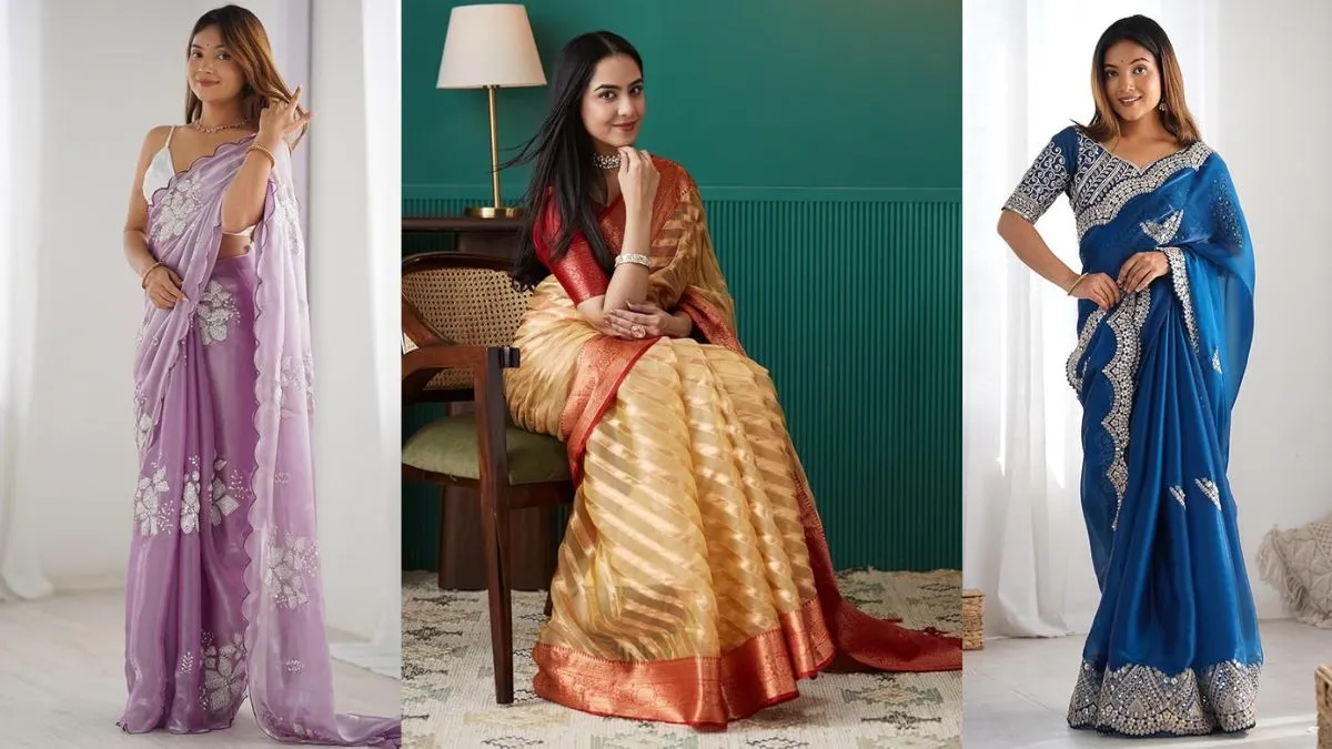 Best Organza Sarees For Weddings