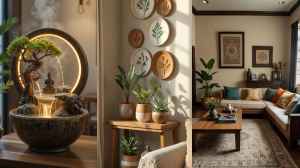 लिविंग रूम को सजाने के लिए देखें ट्रेंडी डेकोरेशन आइटम।