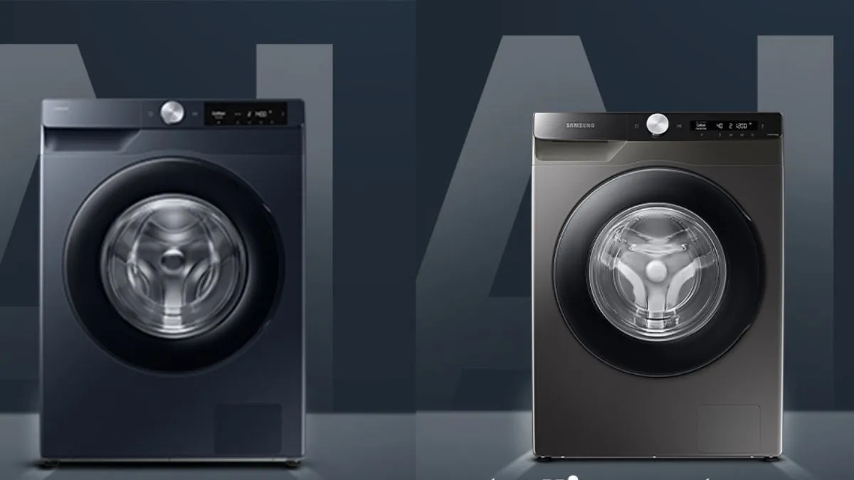 सैमसंग ब्रांड की इको बबल तकनीक वाली वाशिंग मशीन 