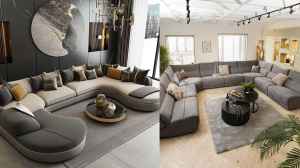 बड़े हॉल के लिए शानदार 8 सीटर डिजाइनर सोफा