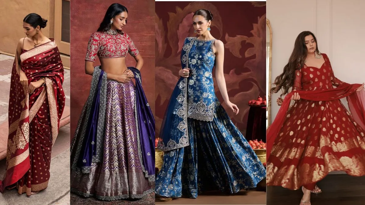 शादियों में पहनने के लिए 7 Trendy Banarasi Outfits