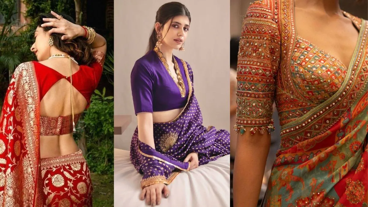 बनारसी साड़ी के लिए सुंदर ब्लाउज डिजाइन