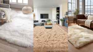 लिविंग रूम के लिए खूबसूरत फर कालीन यहां देखिए