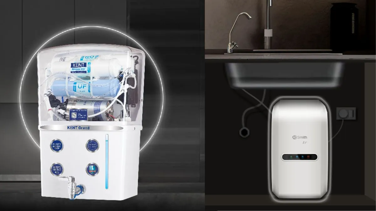 केंट और एओ स्मिथ ब्रांड के वाटर प्यूरीफायर