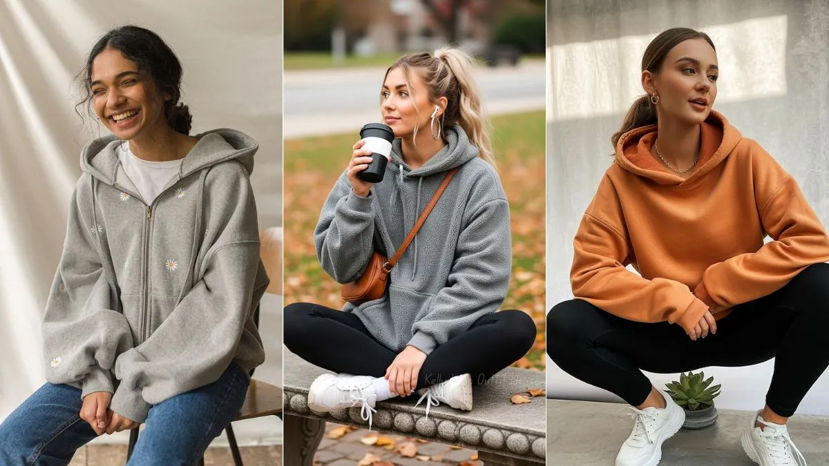 सर्दियों में पहनने के लिए Ladies Hoodie 