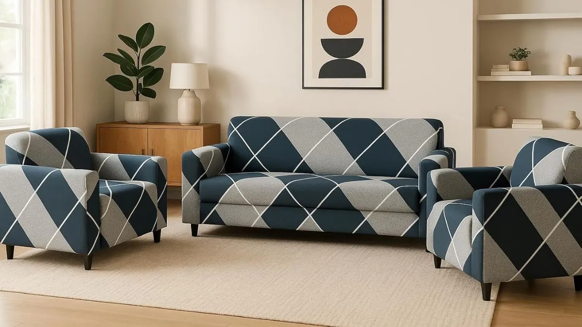 5 सीटर सोफा के लिए ट्रेंडी कवर डिजाइन