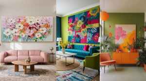 लिविंग रूम में लगाने के लिए शानदार डिजाइनर पेंटिंग्स
