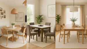 यहां देखिए 4 सीटर वाले डाइनिंग टेबल के विकल्प
