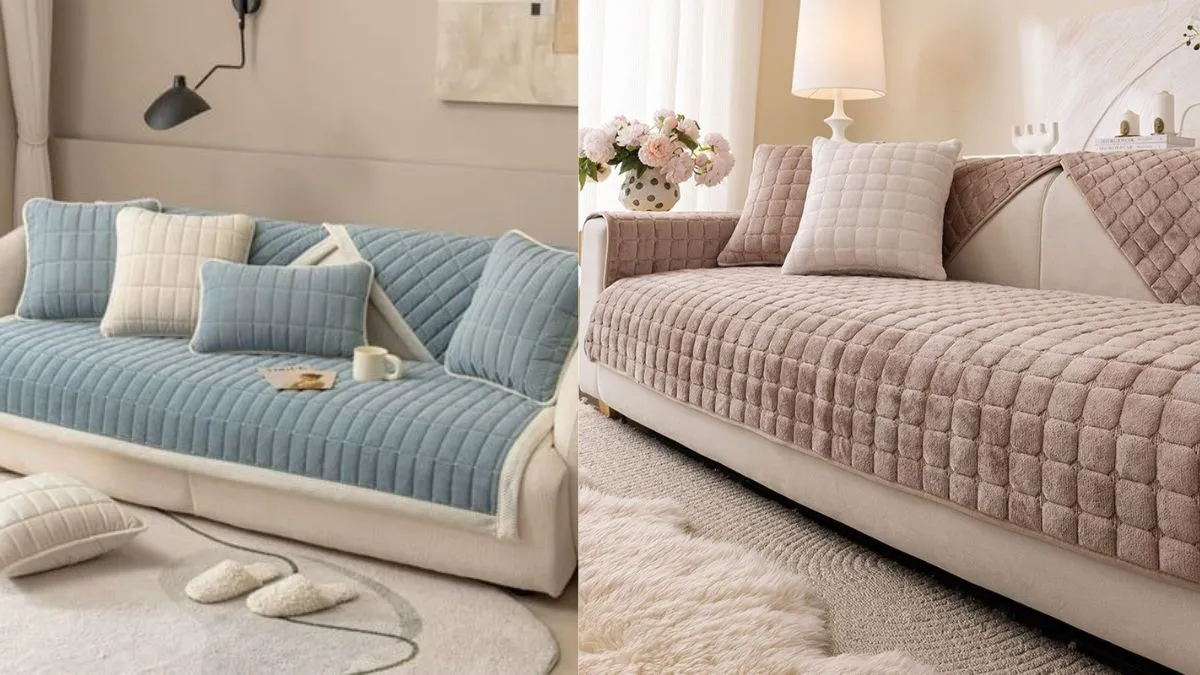 ट्रेंडी डिजाइन वाले Quilted Sofa Covers