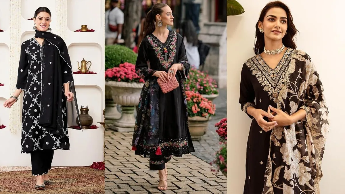 Stunning Black Kurta Sets for Women