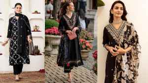 Stunning Black Kurta Sets for Women