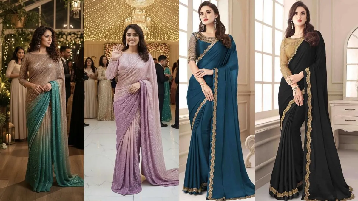  डिजाइनर वन मिनट साड़ी 