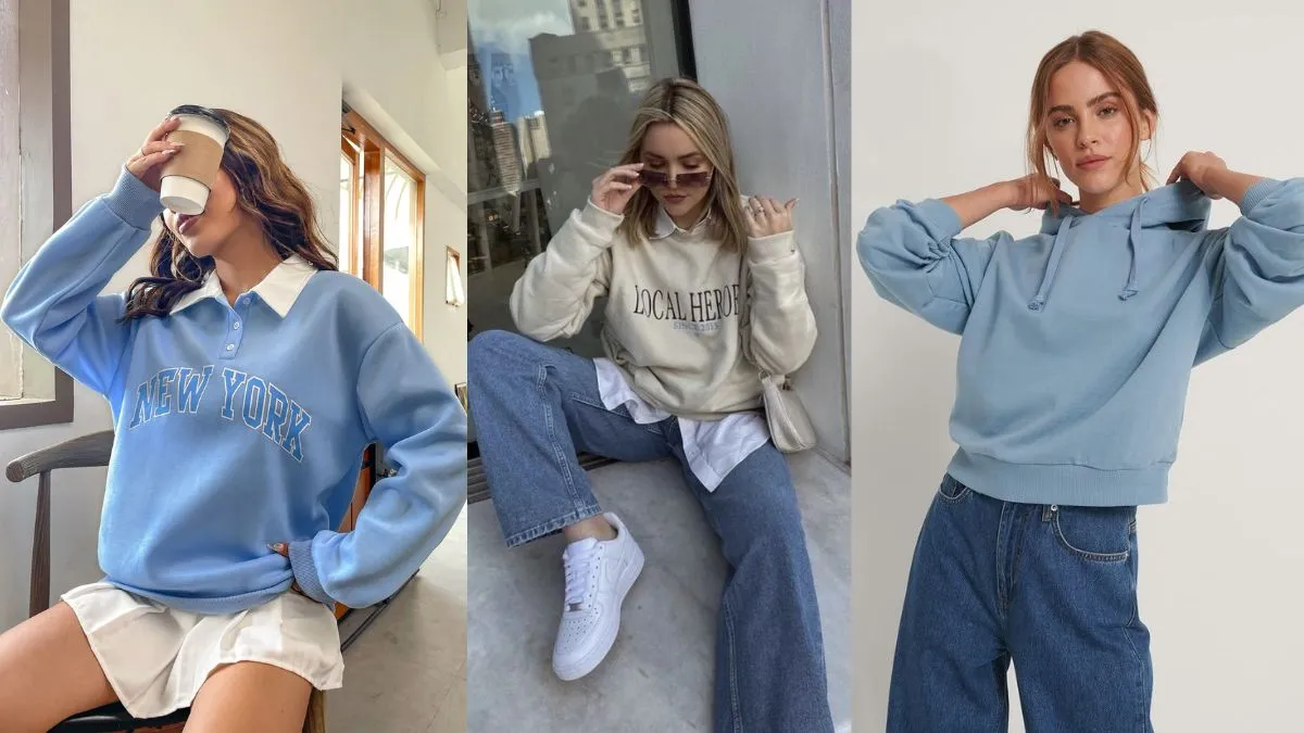 महिलाओं के लिए ट्रेंडी स्वेटशर्ट