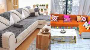 L शेप सोफा कवर के साथ मिलेगा नया लुक। यहां मिल जाएंगे ट्रेंडी प्रिंट और पैटर्न।