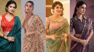 यहां देखिए साड़ी के साथ पहनने के लिए बढ़िया कॉलर ब्लाउज डिज़ाइन के विकल्प