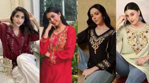 सर्दियों के लिए खूबसूरत वूलेन शॉर्ट कुर्तियां