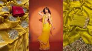 Yellow Saree Design For Women