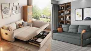 सोफा कम बेड के साथ मिल रही है स्टोरेज भी, यहां देखें ट्रेंडी विकल्प।