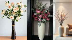 ट्रेंडी डिजाइन वाले Long Vase For Living Room