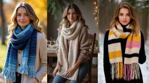 महिलाओं के लिए ऊनी स्कार्फ