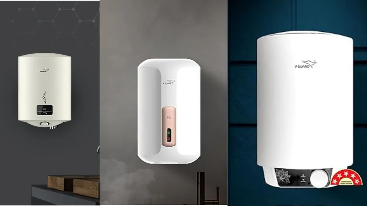 V Guard के हाई क्वालिटी Water Heaters