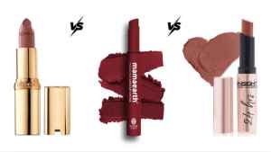 L'Oreal Vs Mamaearth Vs Insight Lipstick