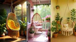 यह देखिए स्टाइलिश स्विंग जो आपकी बालकनी को दिखाएगा आकर्षित
