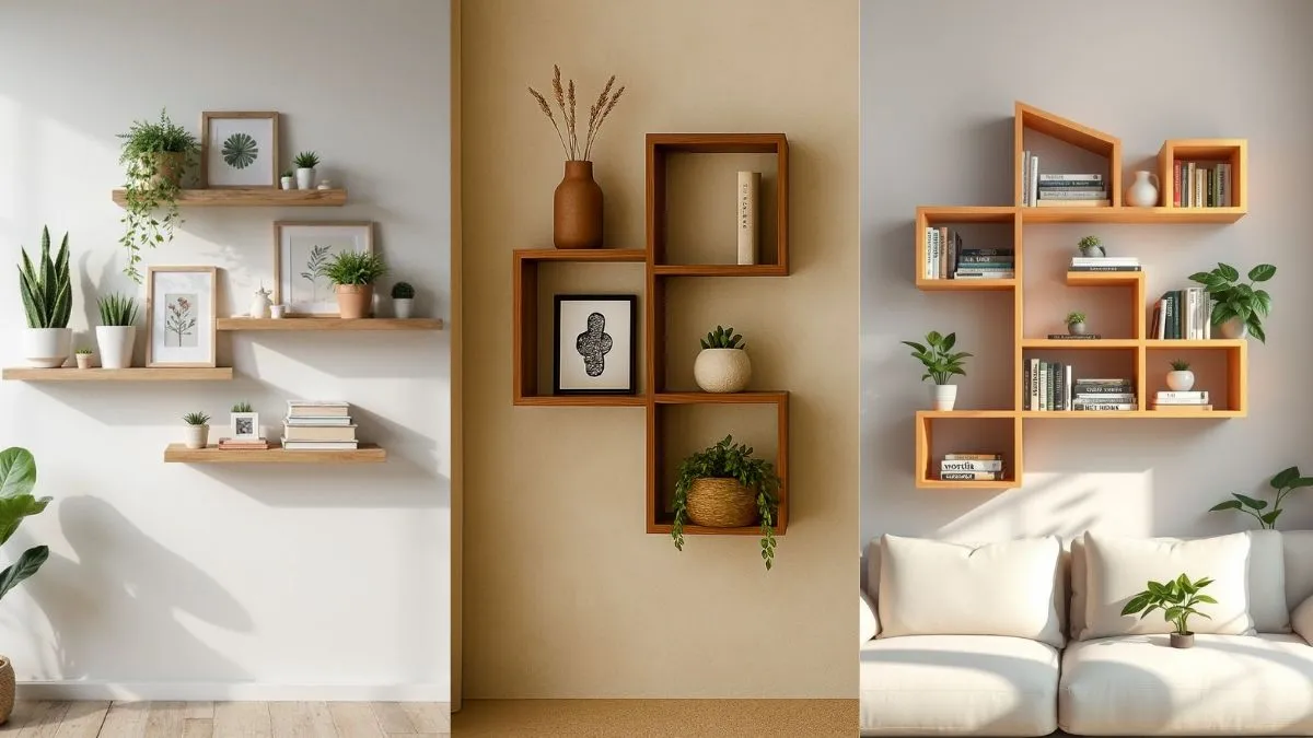 Wall Shelves खास आपके Living Room के लिए