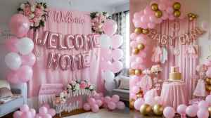 वेलकम बेबी गर्ल डेकोरेशन आइटम के विकल्प