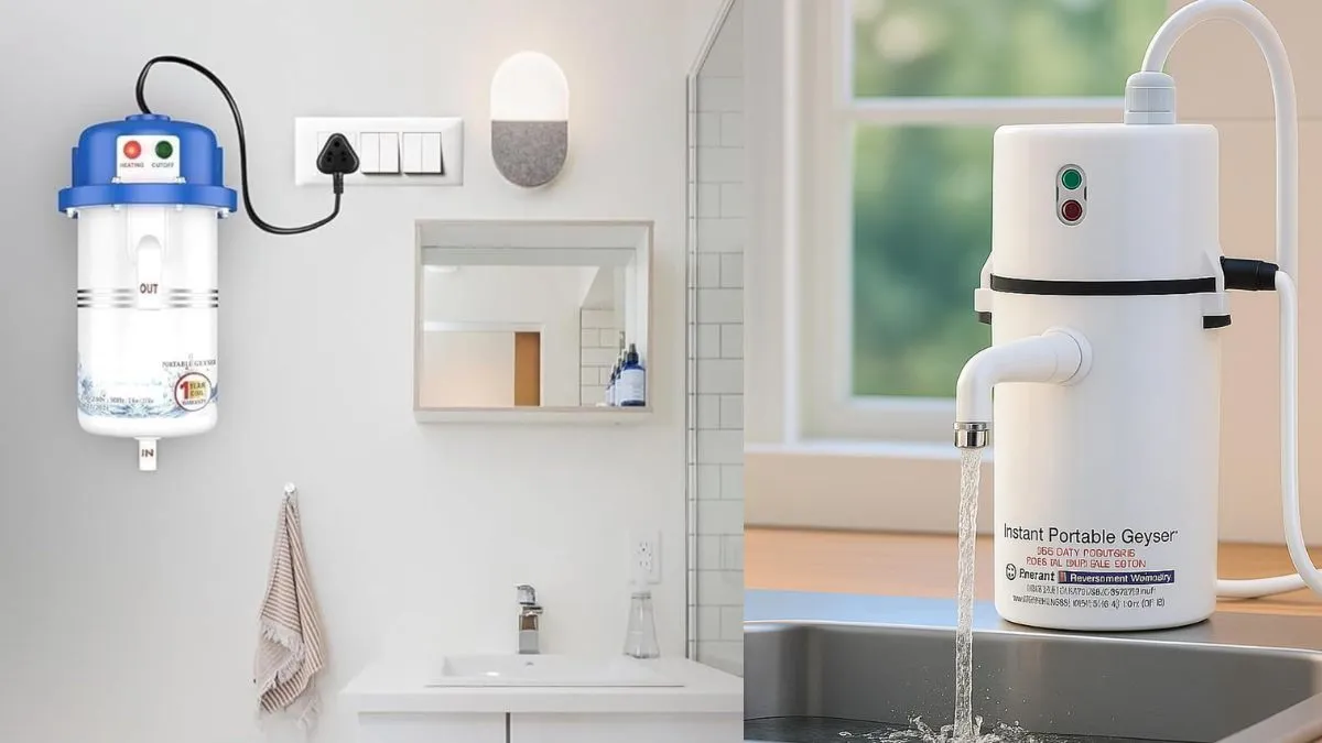 बाथरूम में लगाने के लिए Portable Geyser
