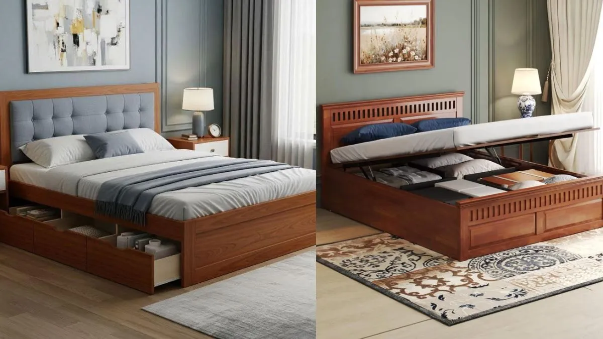 आपके कमरे के लिए खास Wooden Beds With Storage