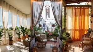 बालकनी के लिए शानदार पर्दों के विकल्प