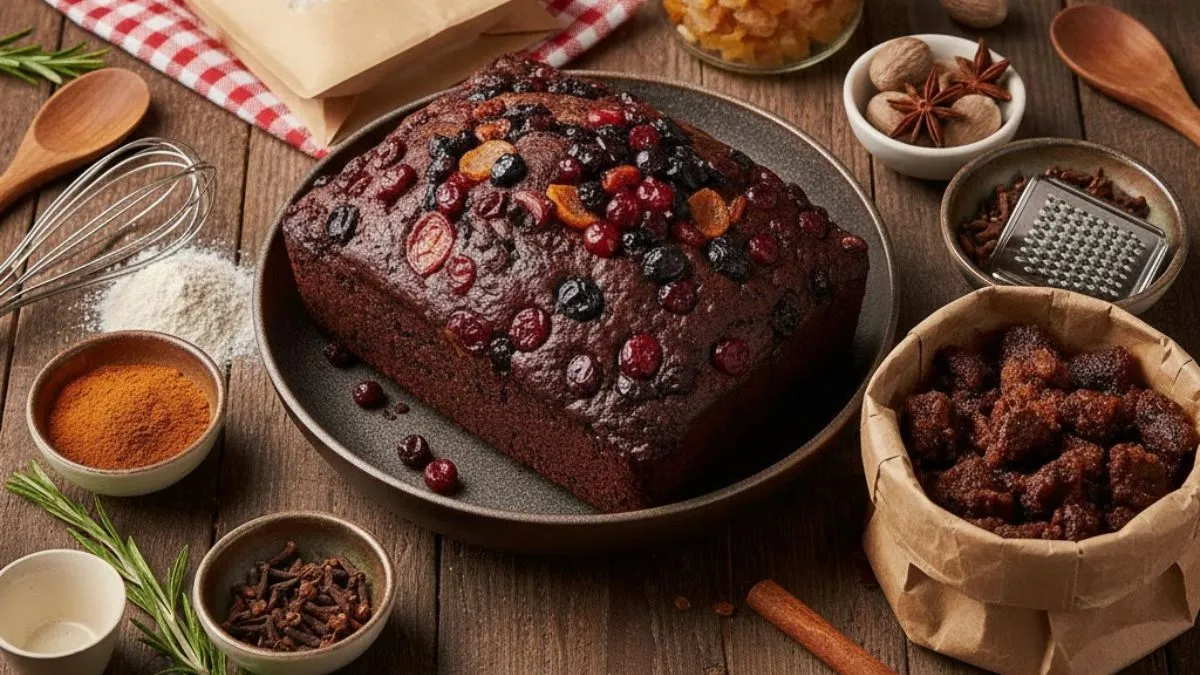 Ingredients To Bake A Plum Cake for Christmas 2025