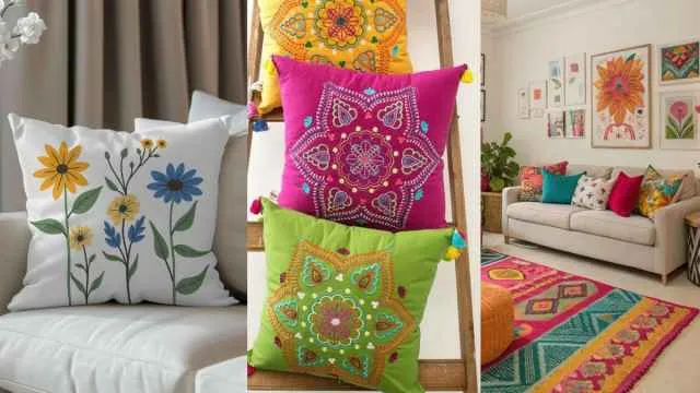 अपने Living Room को दें नया लुक इन डेकोरेटिव सोफा Cushion Cover के साथ