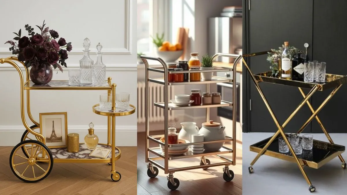 सर्विंग ट्रॉली के देखें विकल्प 