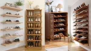 यहां देखिए वॉल और फ्लोर माउंटेड शू रैक के विकल्प
