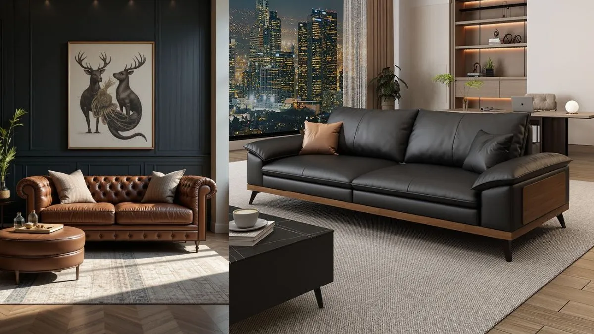 Leather से बने Couch Sofa आपके घर को दे सकते हैं आलीशान लुक!