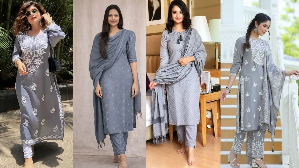 चैत्र नवरात्रि 2026 के तीसरे दिन पहनें ये ग्रे Kurti Designs, हर कोई करेगा तारीफ!