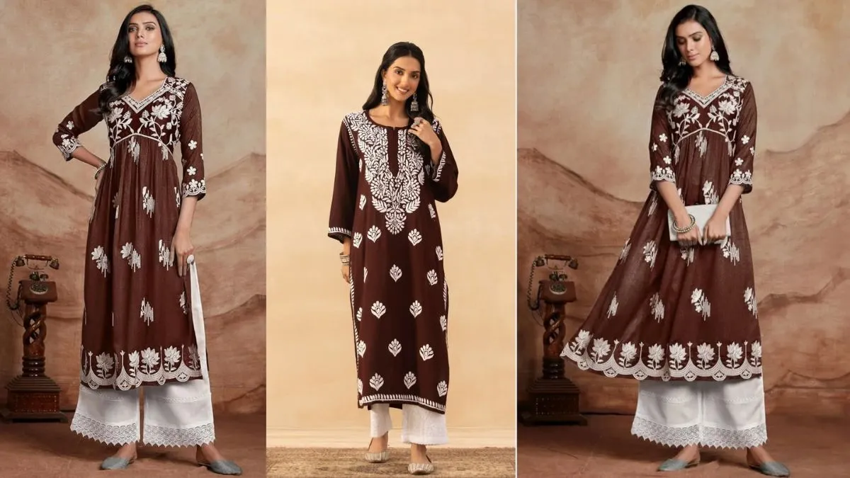 चिकनकारी कुर्ता