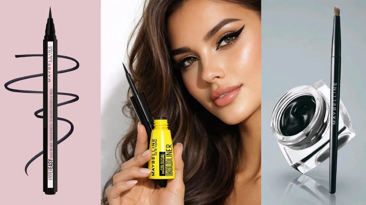 Define your eyes with Maybelline Eyeliners on Amazon for bold and smudge-proof lines