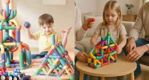 Magnetic Building Blocks: 3 से 5 साल तक के बच्चों की क्रिएटिविटी बढ़ाने के लिए मजेदार खिलौना

